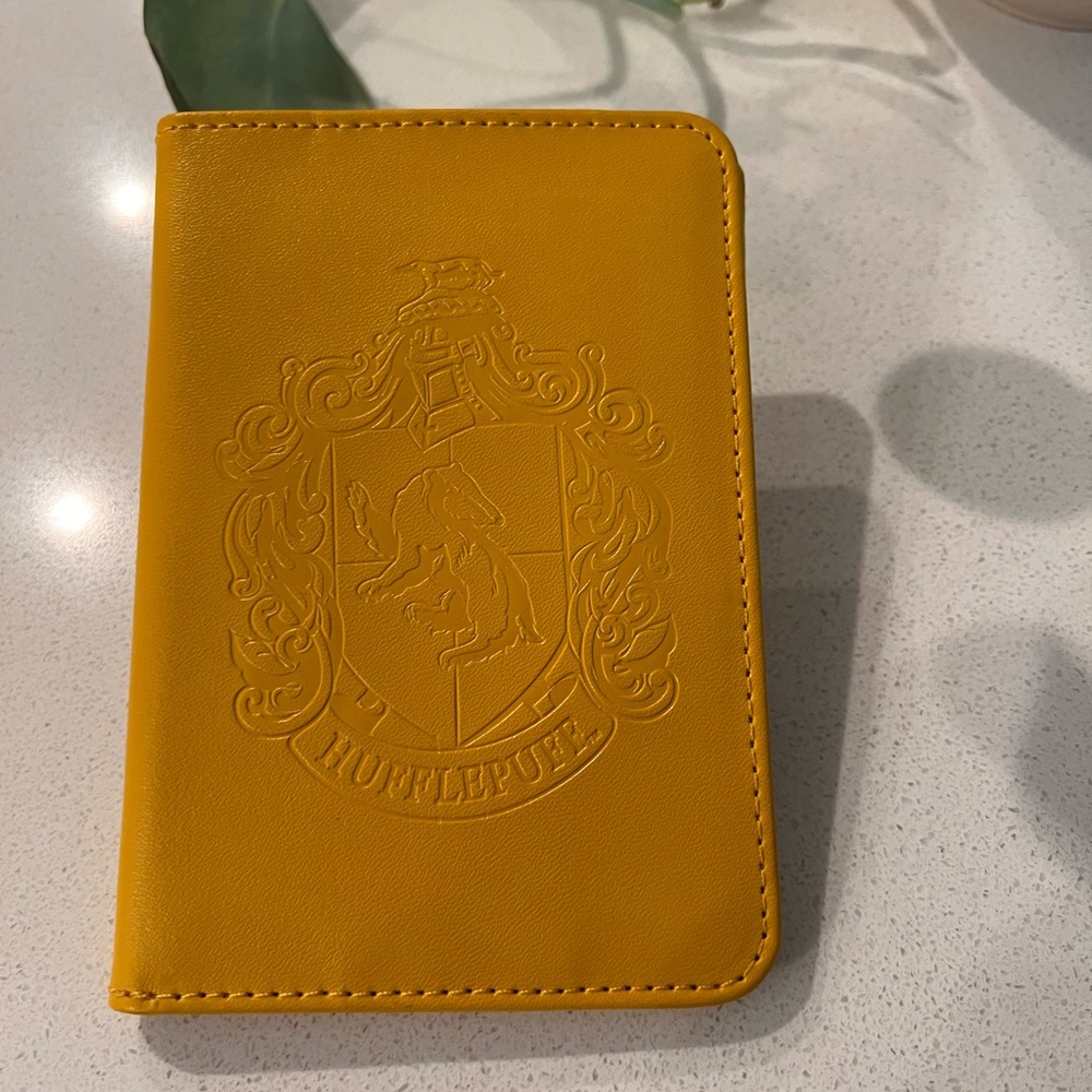 Mustard Yellow Hufflepuff Passport Book